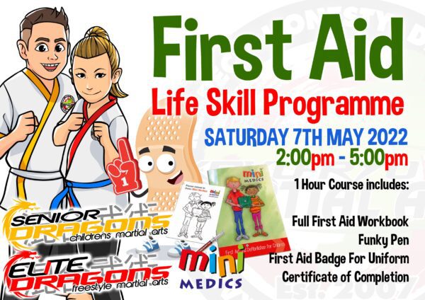 First Aid Life Skill Senior and Elite Dragons scaled